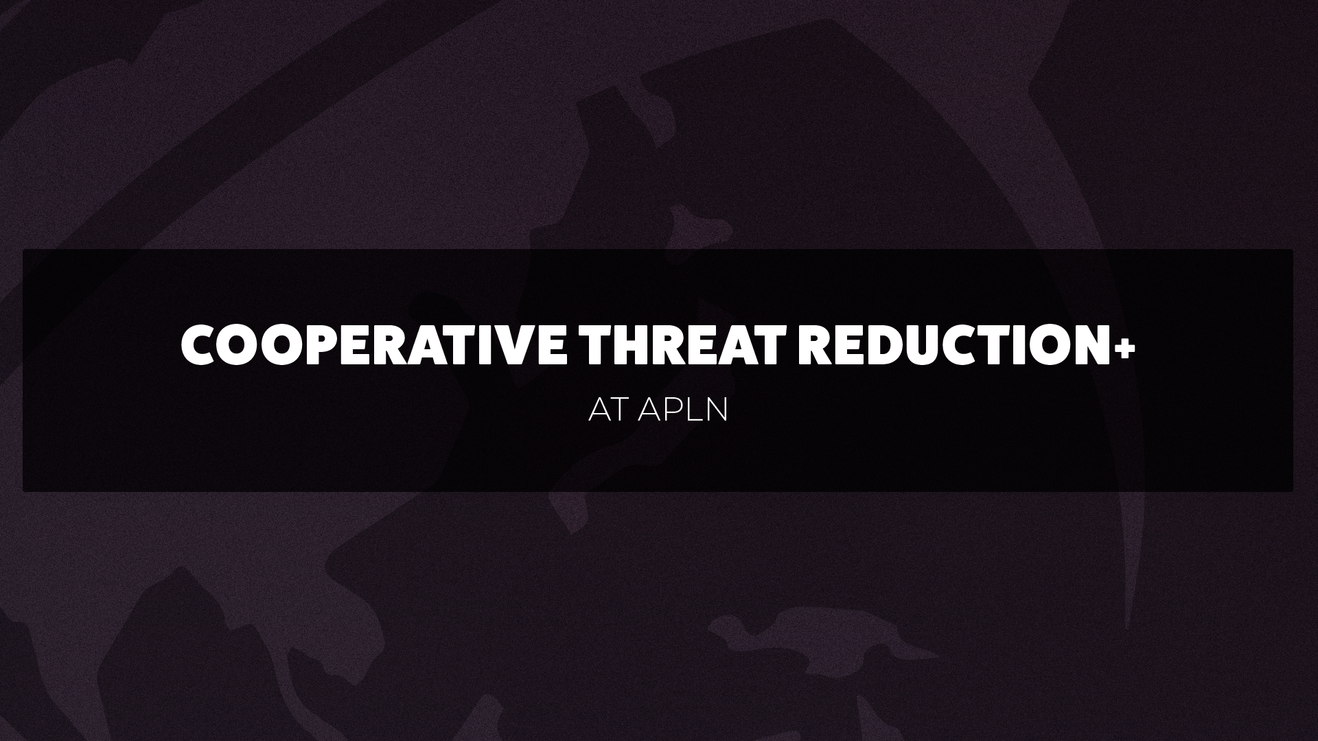 DPRK Cooperative Threat Reduction+