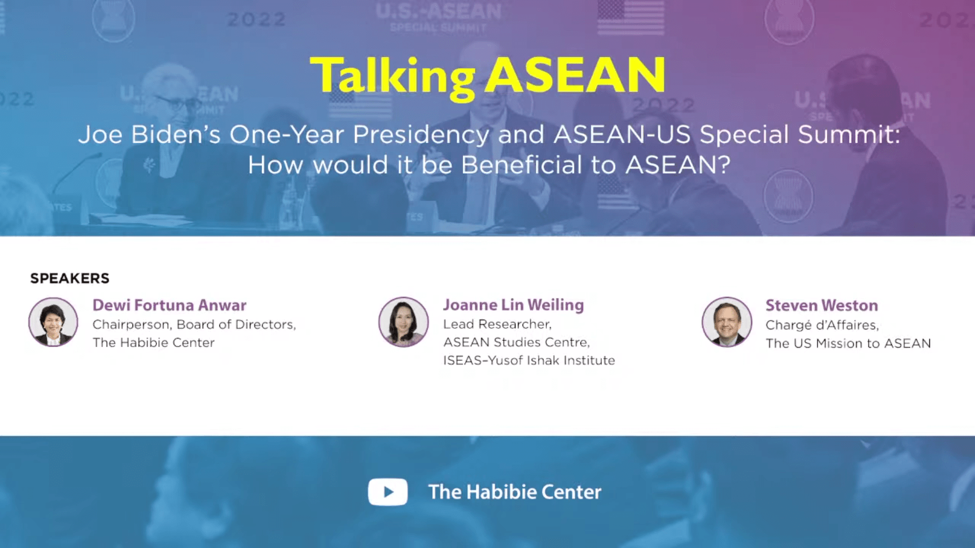 Talking ASEAN on “Joe Biden's One-Year Presidency and ASEAN-US Special Summit”