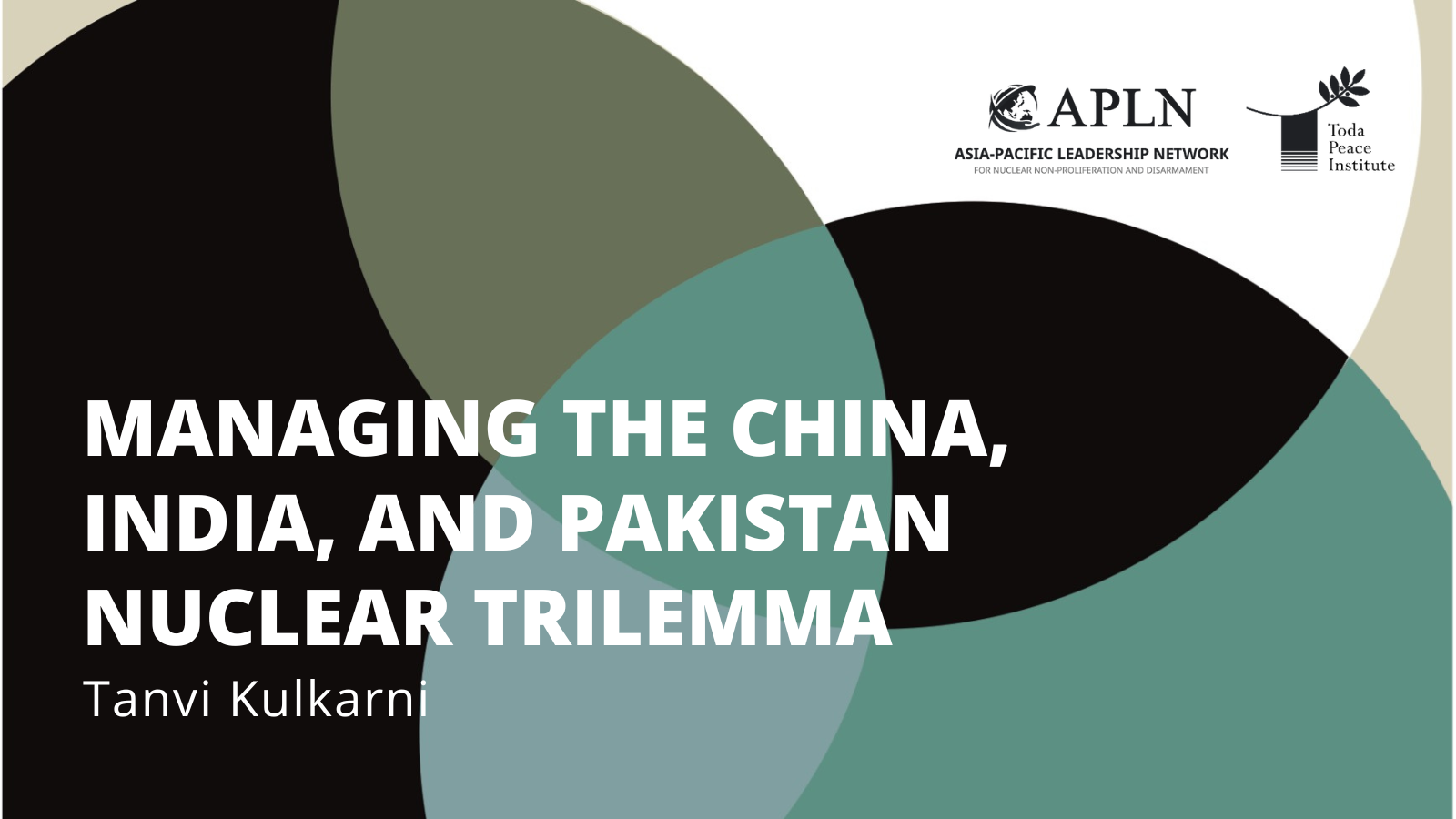 [Special Report] Managing the China, India, and Pakistan Nuclear Trilemma