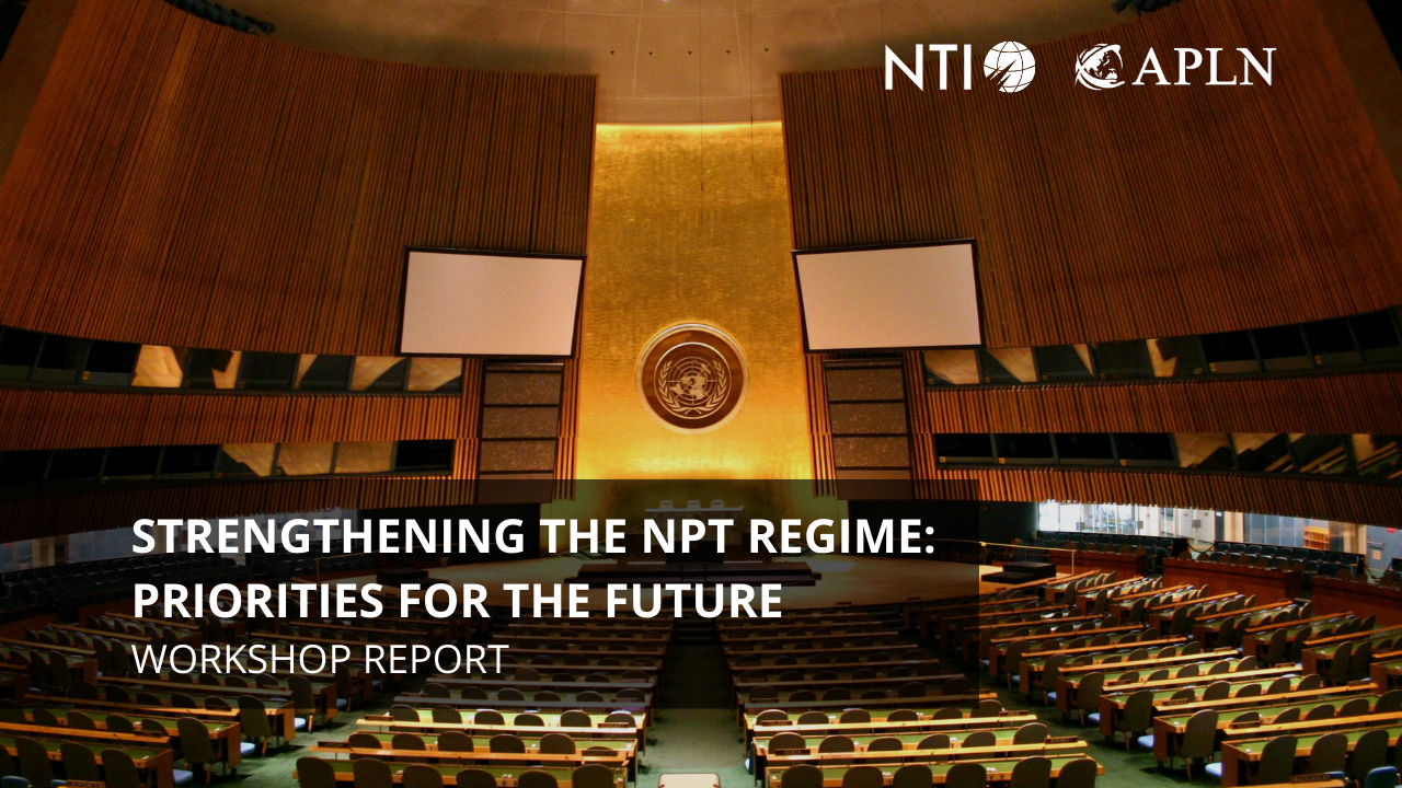 [Workshop Report] Strengthening the NPT Regime: Priorities for the Future