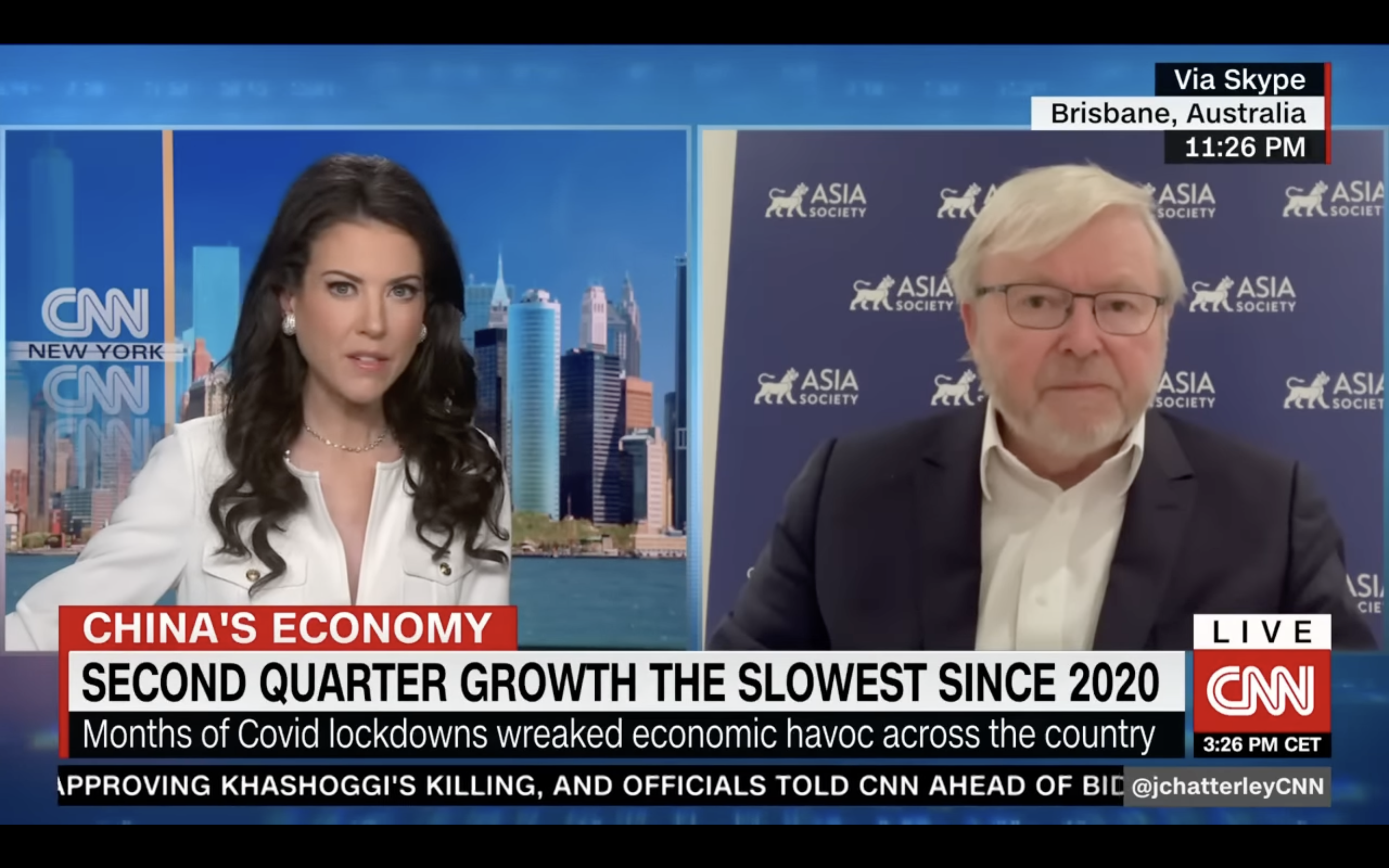 Kevin Rudd on China’s economy in 2022 — CNN First Move with Julia Chatterley