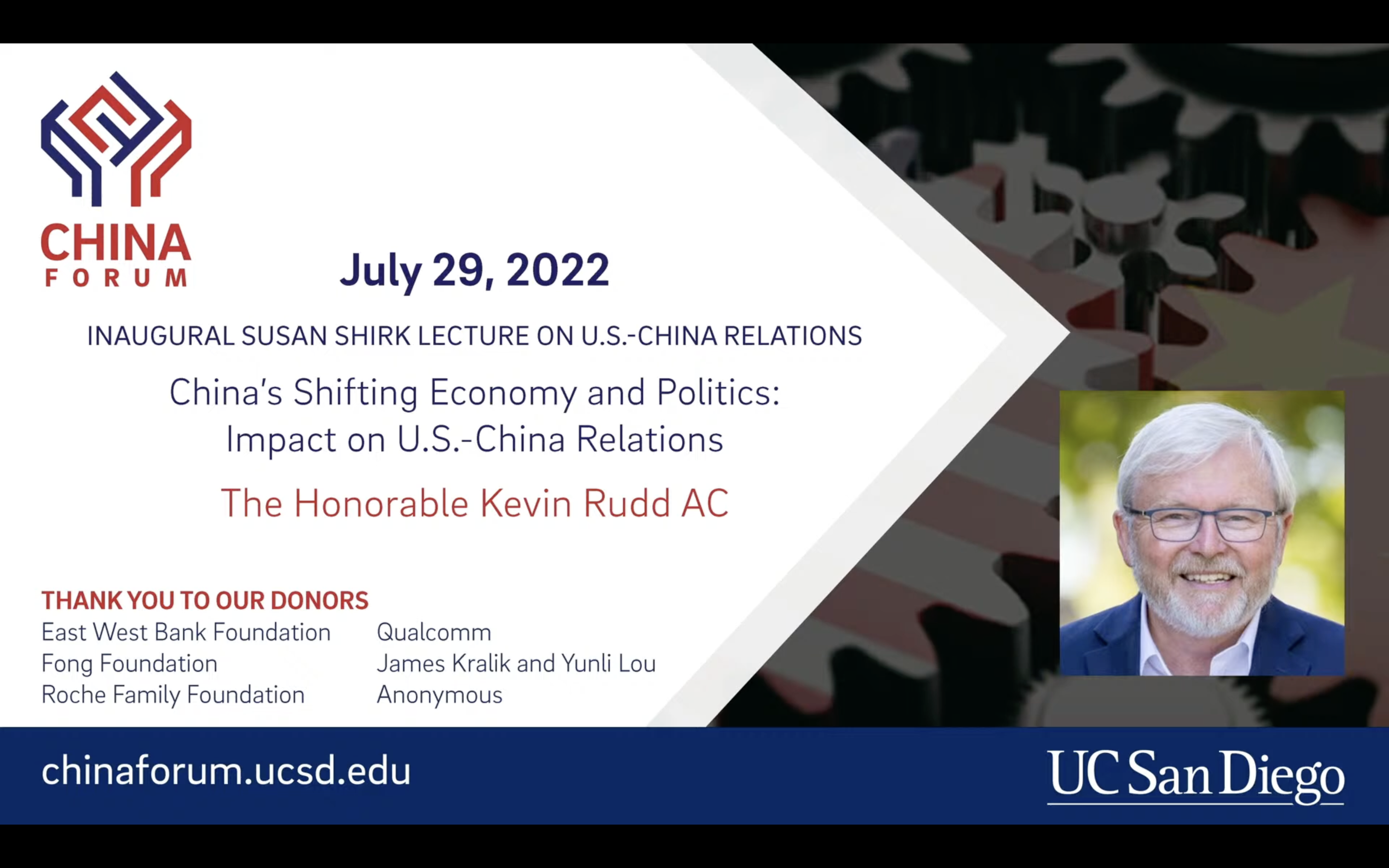 China’s Shifting Economy and Politics: Impact on U.S.-China Relations