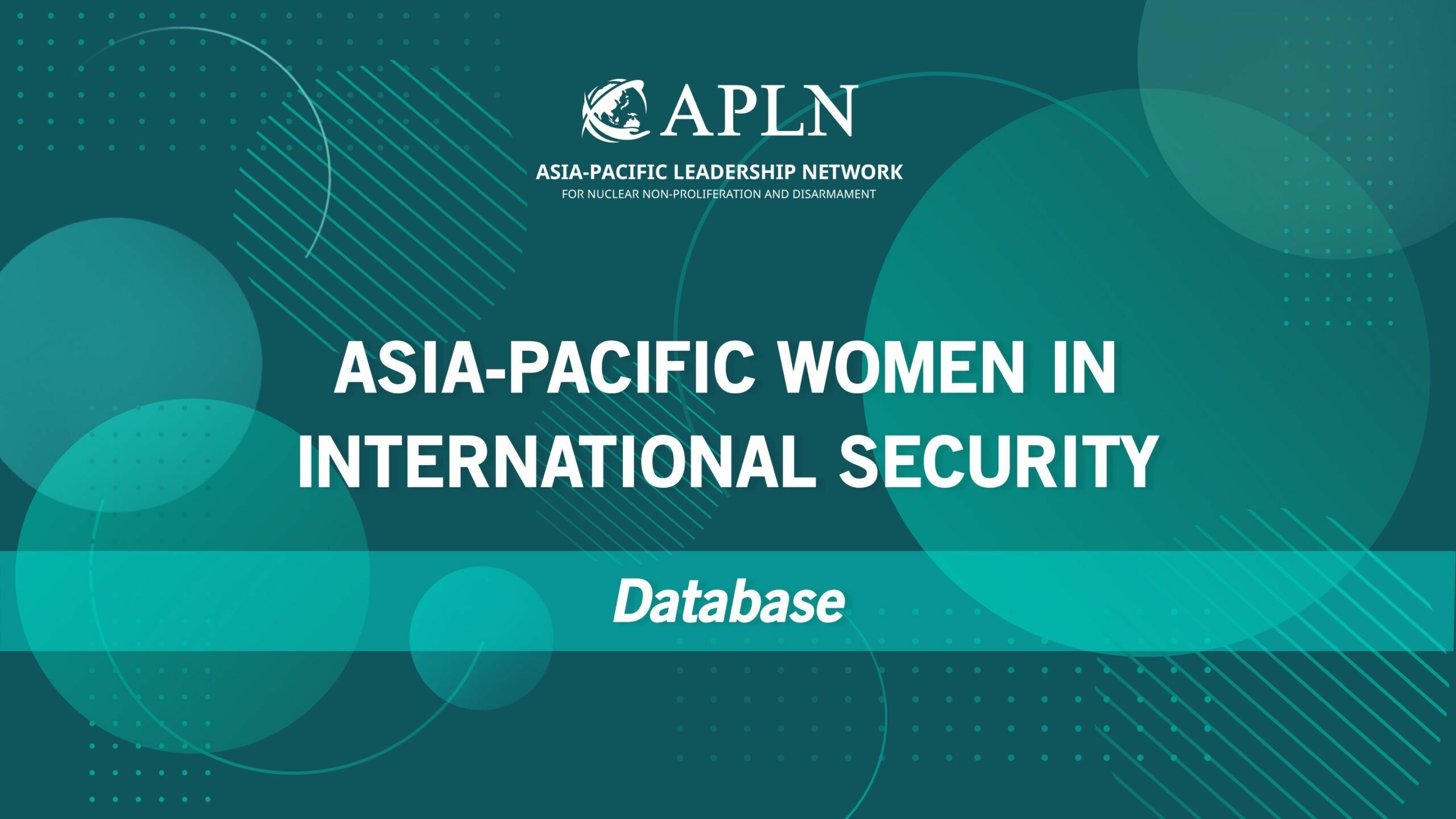[LAUNCH] Asia-Pacific Women in International Security Database