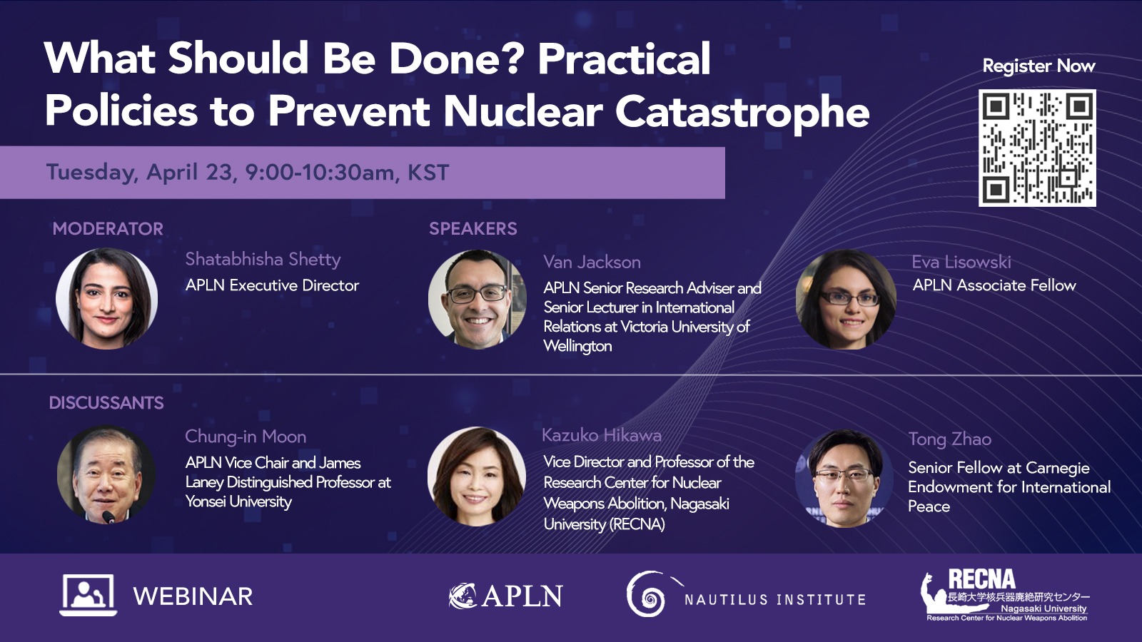 [Report Launch] What Should Be Done? Practical Policies to Prevent Nuclear Catastrophe