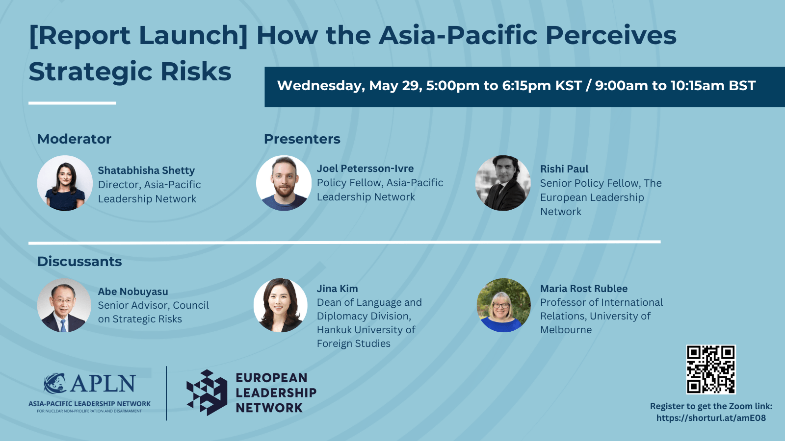 [Report Launch] How the Asia-Pacific Perceives Strategic Risks: Implications for Policy ...