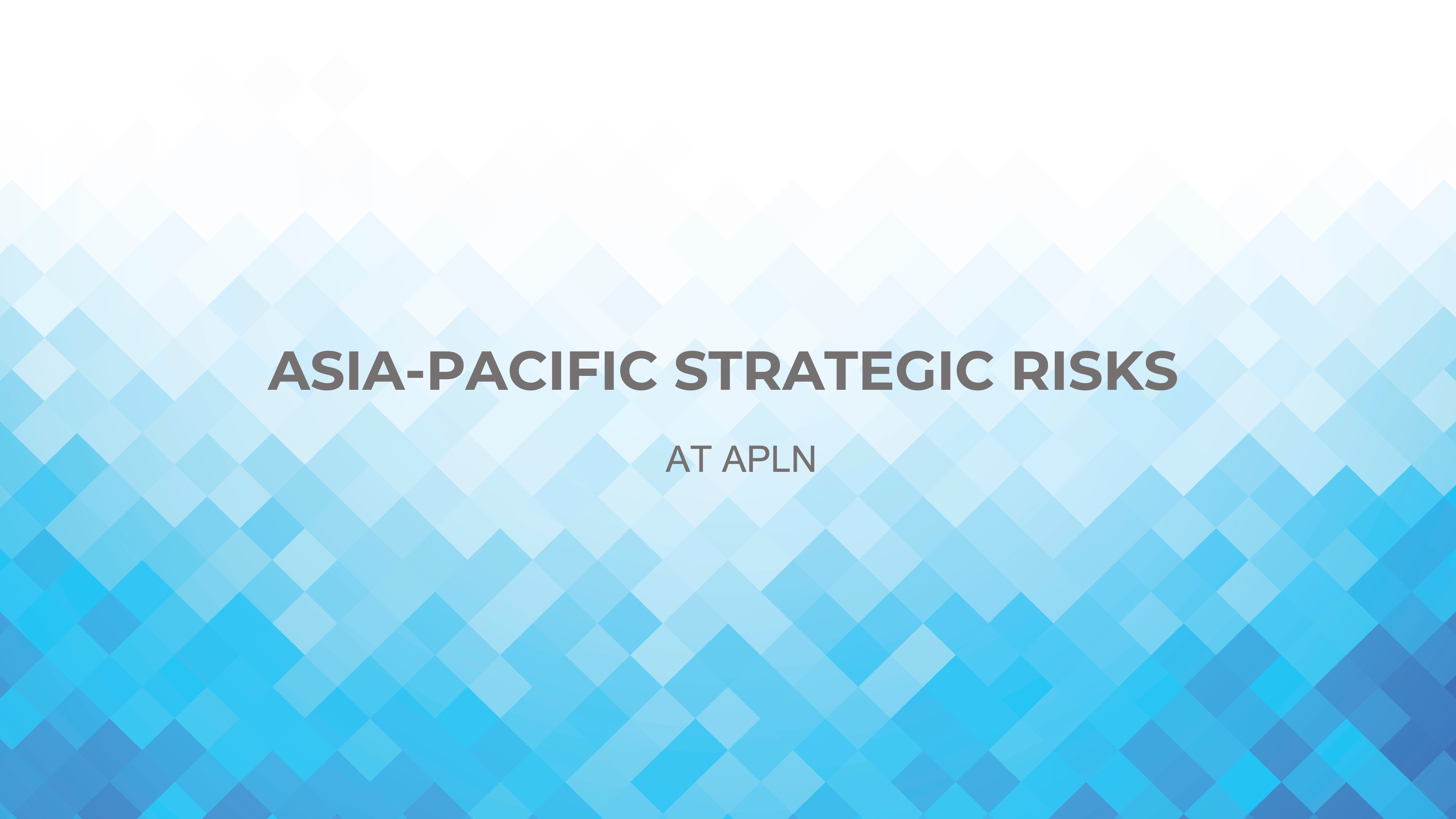 [Report Launch] How the Asia-Pacific Perceives Strategic Risks: Implications for Policy Coordination | May 29 from 5:00pm to 6:15pm KST.