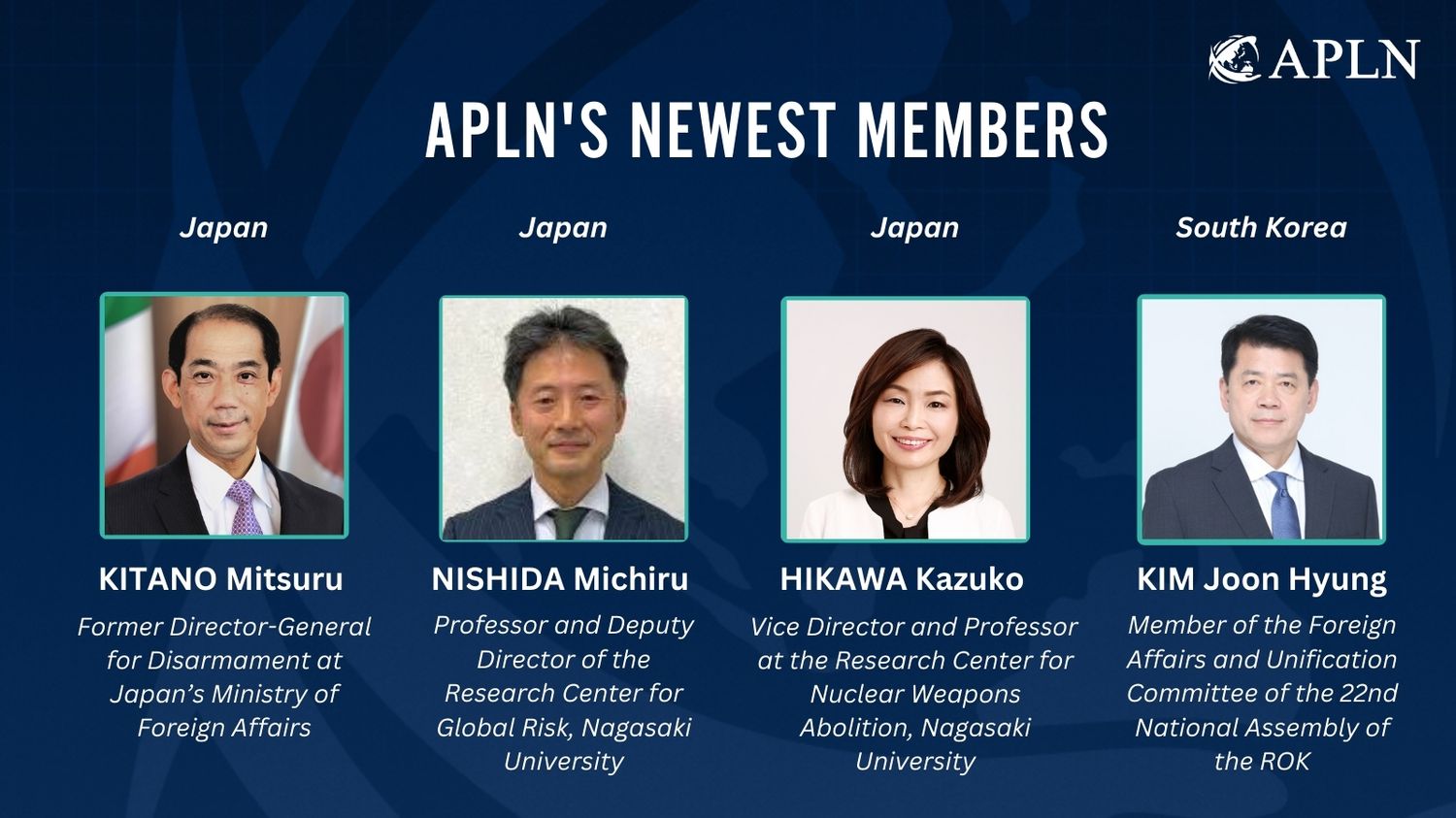 APLN Welcomes New Network Members