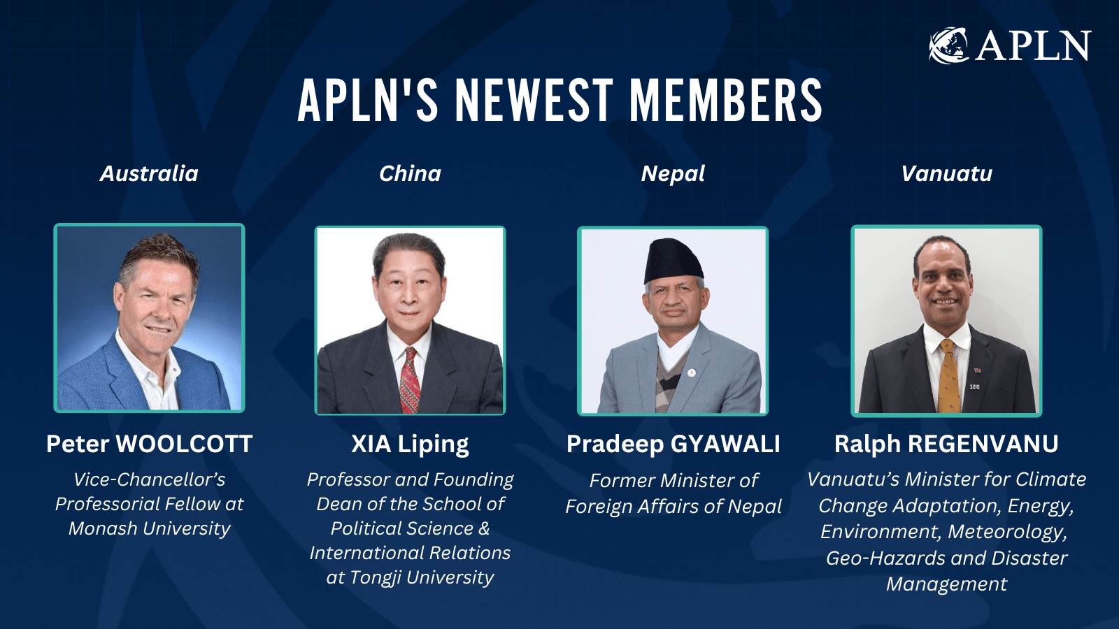 APLN Welcomes New Network Members