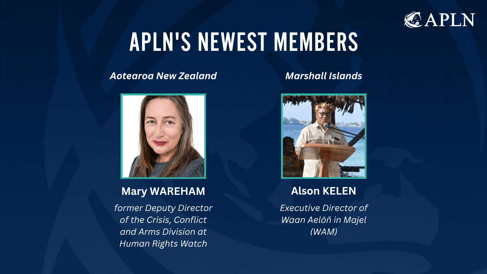 APLN Welcomes New Network Members